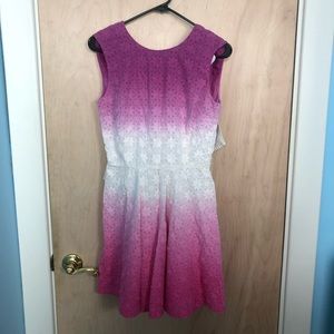 DVF pink and purple dress size 6
